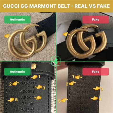 cintura gucci real vs fake ita|gucci belt buckle identification.